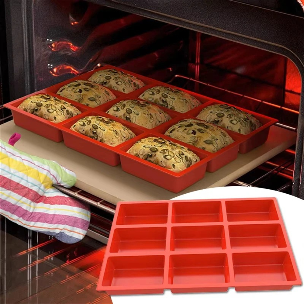 Soap Making Bar - Big 9-Cavity Silicone Mini Loaf Pan