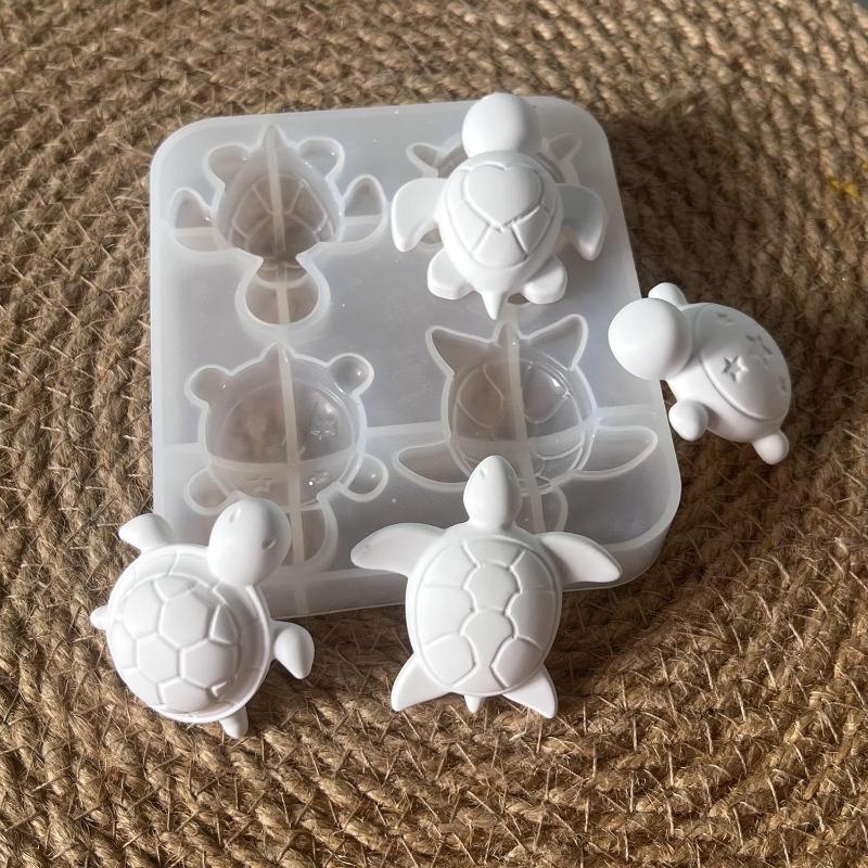 Soap Making Bar - Four Turtles Plaster Silicone Molds DIY