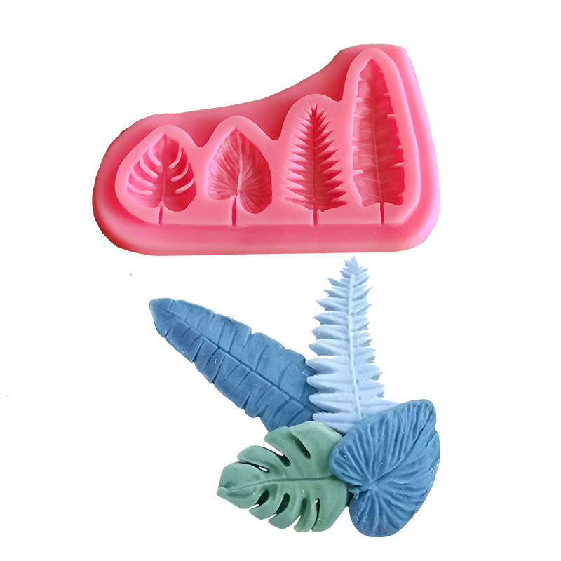 Soap Making Bar - Palm Leaves And Turtle Leaf Silicone