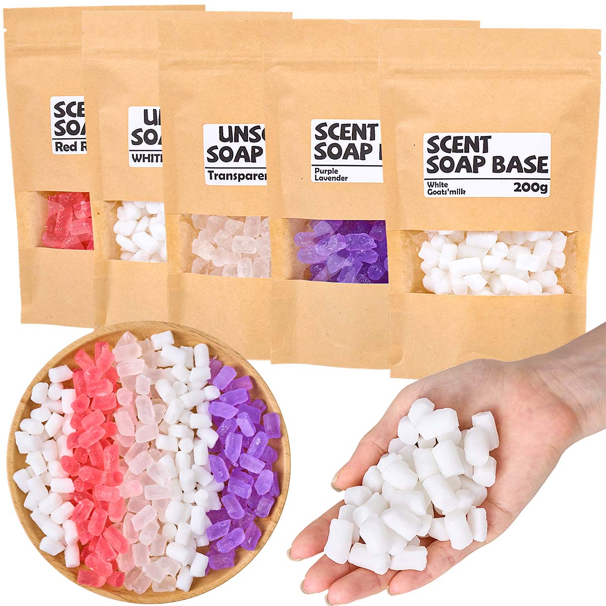 Soap Making Glycerin Base - 200g Color Glycerin Soap Base DIY