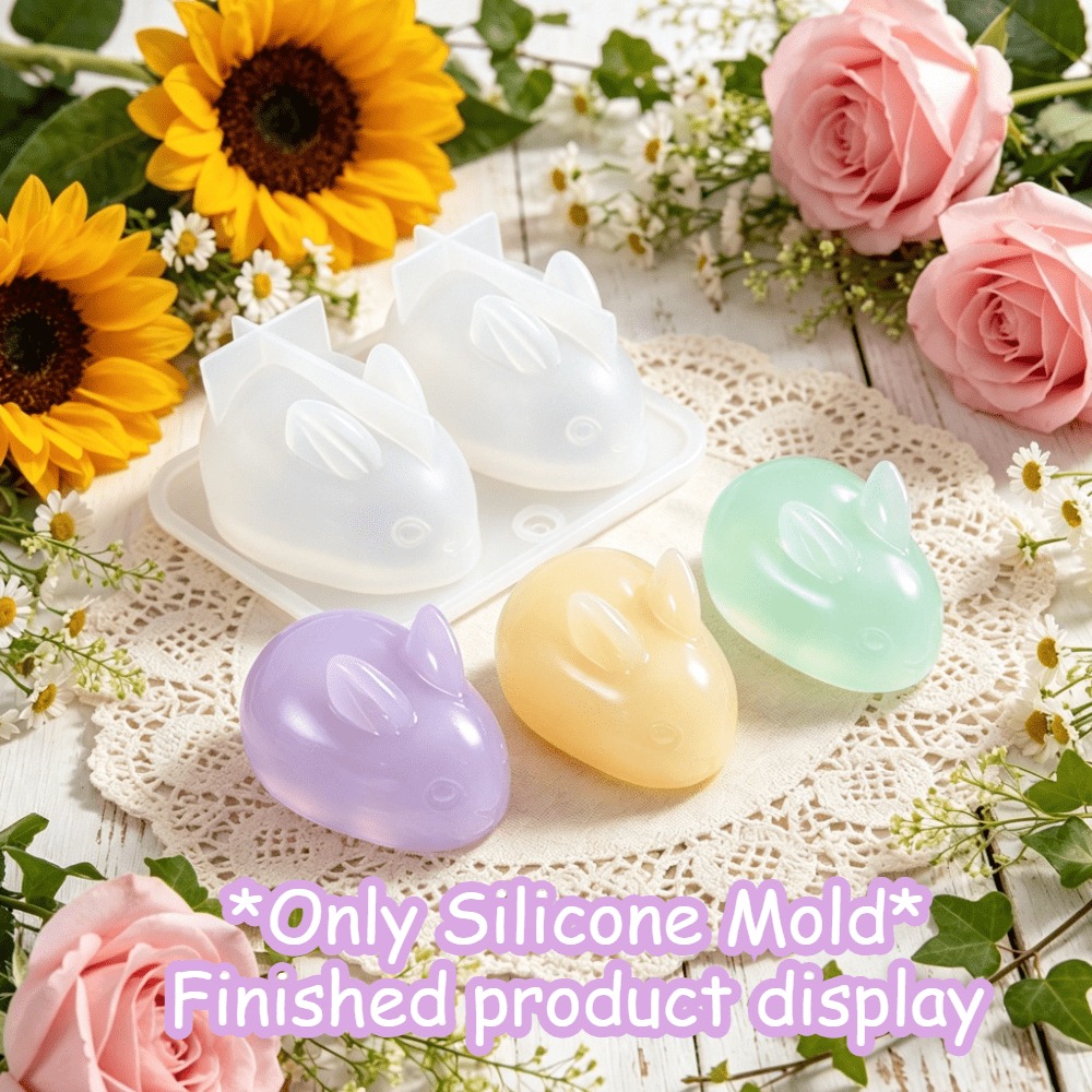 Soap Making Scents - Rabbit Silicone DIY Mold, Make Scented