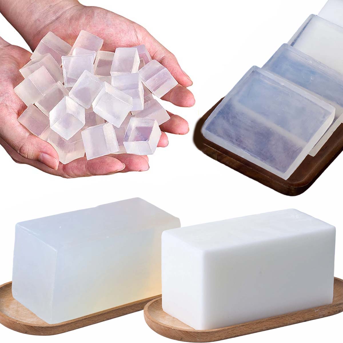 Soap Making Glycerin Base - 1000g Glycerin Soap Base DIY Handmade