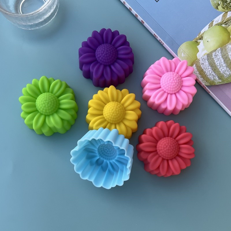 Soap Making Bar - 6 Pcs Set Non-Stick Flower Designs