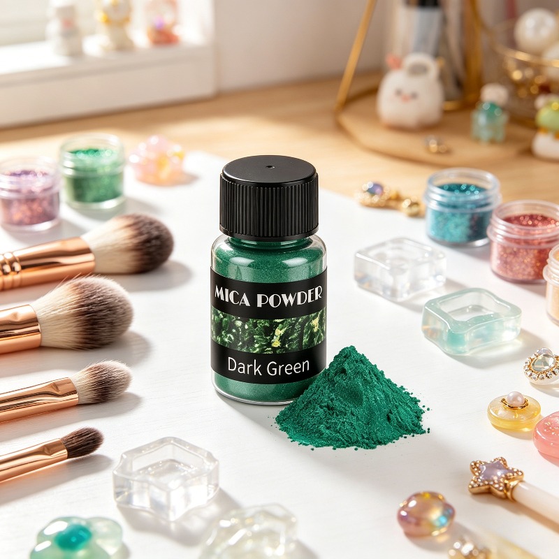 Oxide Pigment Soap - Jewelry Making - Dark Green Mica