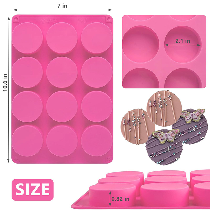 Round Silicone Molds 12-Cavity - Soap Making Bar ulasan dan harga