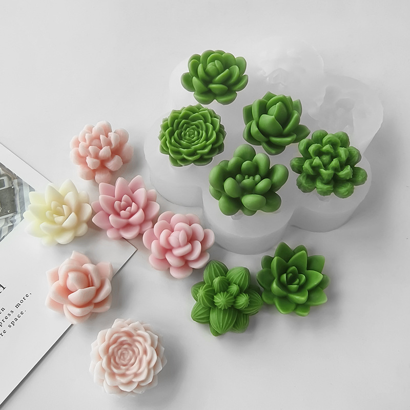 7 In1 Succulent Cactus Silicon - Soap Making Scents ulasan dan harga