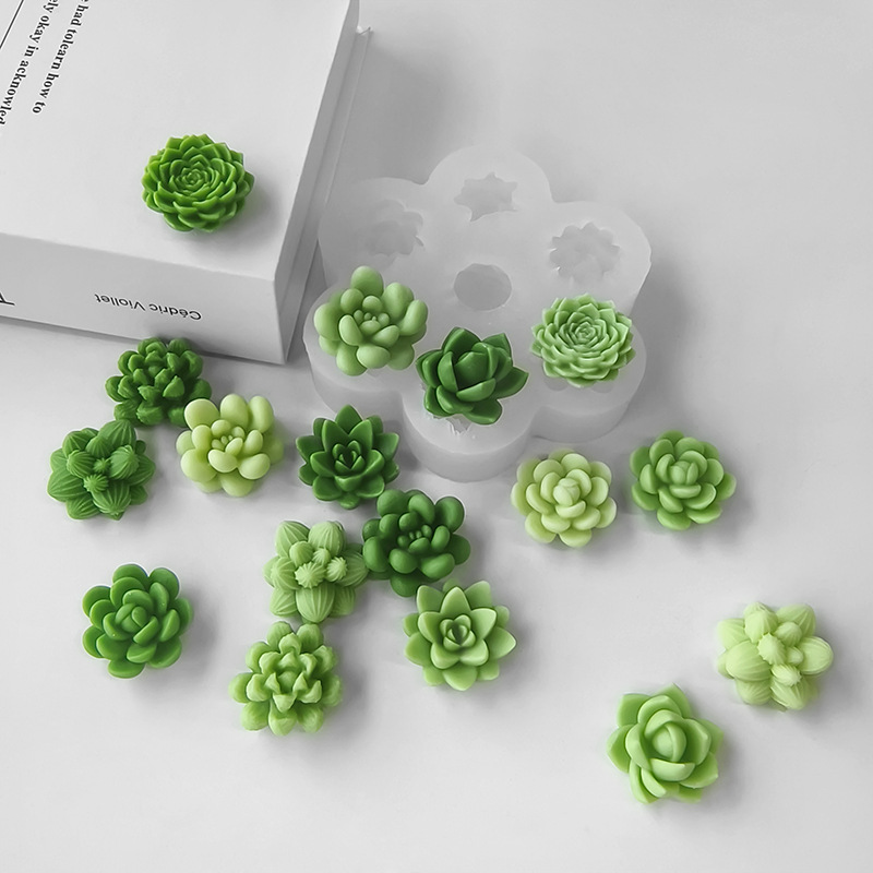 7 In1 Succulent Cactus Silicon - Soap Making Scents ulasan dan harga