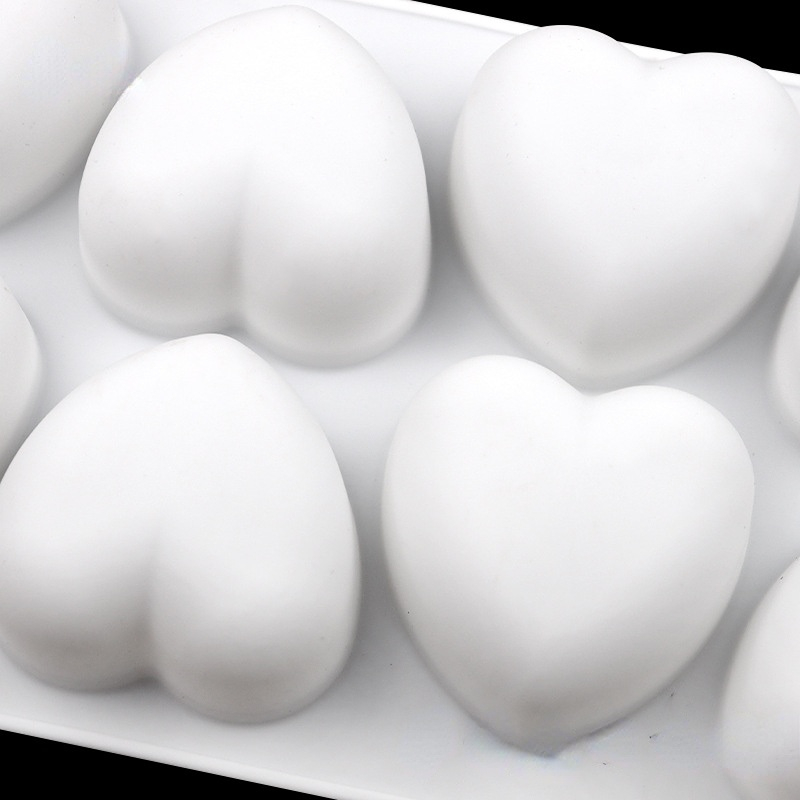 8 Pcs Love Heart Silicone Soap - Soap Making Experiment ulasan dan harga