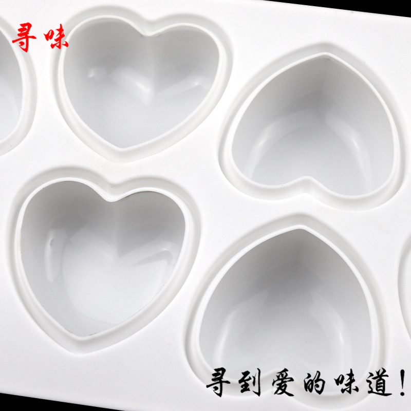 8 Pcs Love Heart Silicone Soap - Soap Making Experiment ulasan dan harga