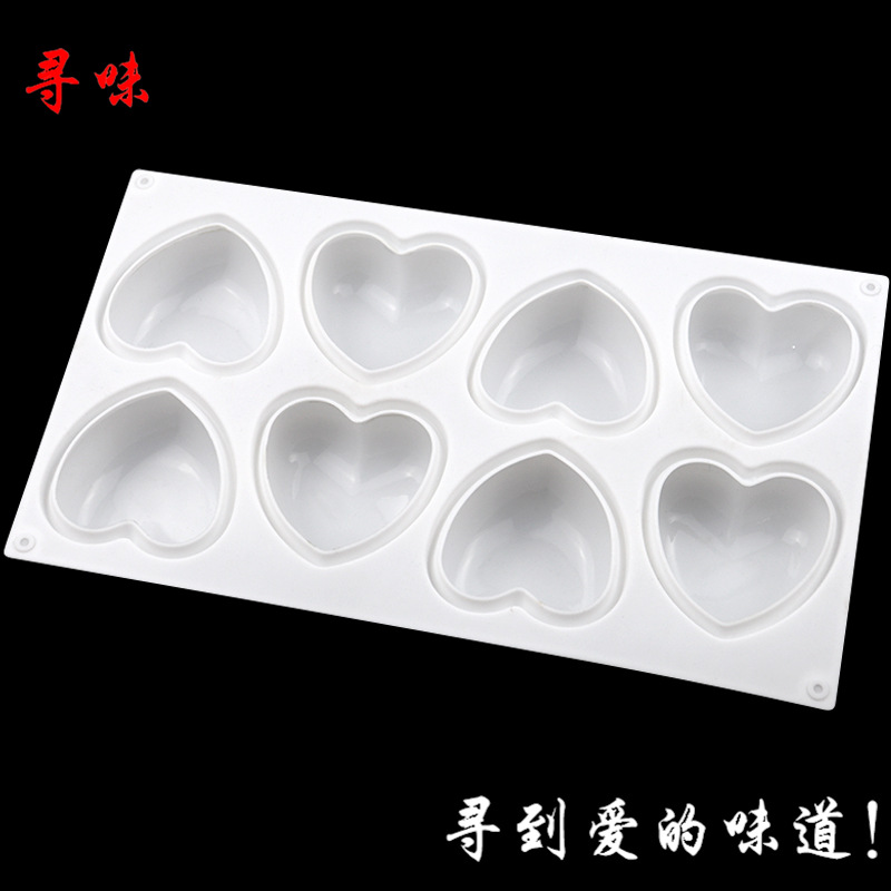 8 Pcs Love Heart Silicone Soap - Soap Making Experiment ulasan dan harga