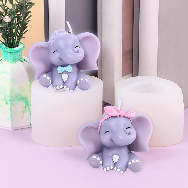 Cute 3D Elephant Silicone Cand - Soap Making Bar ulasan dan harga