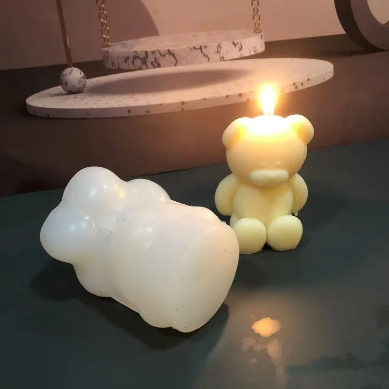 3D Bear Silicone Candle Mold D - Soap Making Experiment ulasan dan harga