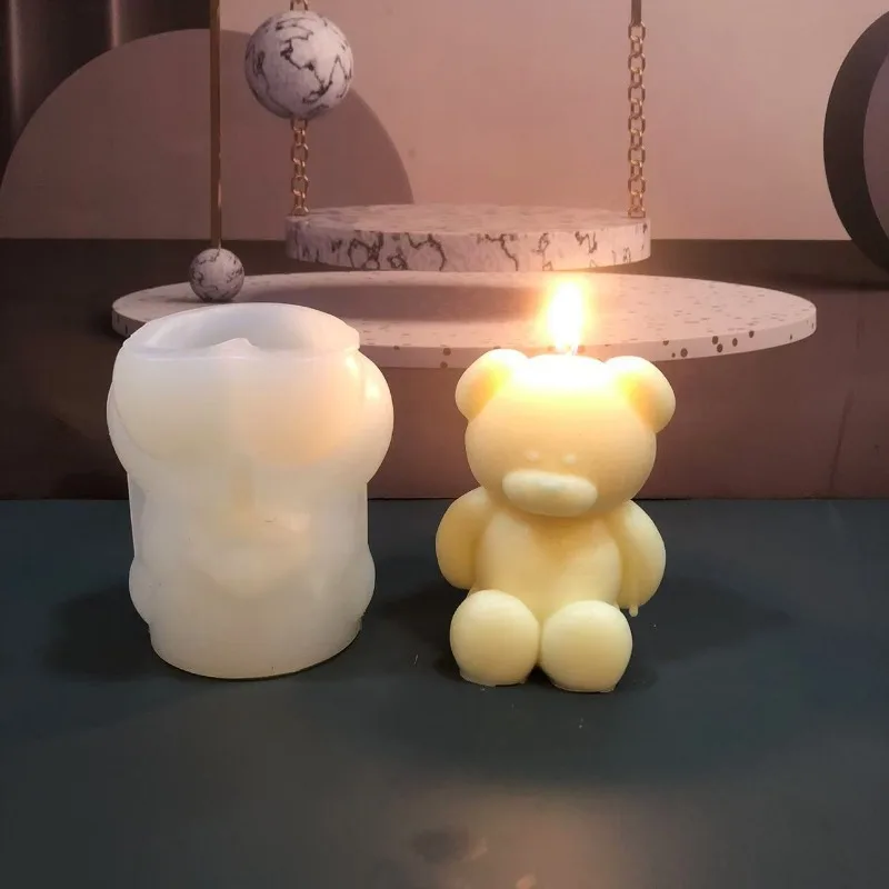 3D Bear Silicone Candle Mold D - Soap Making Experiment ulasan dan harga