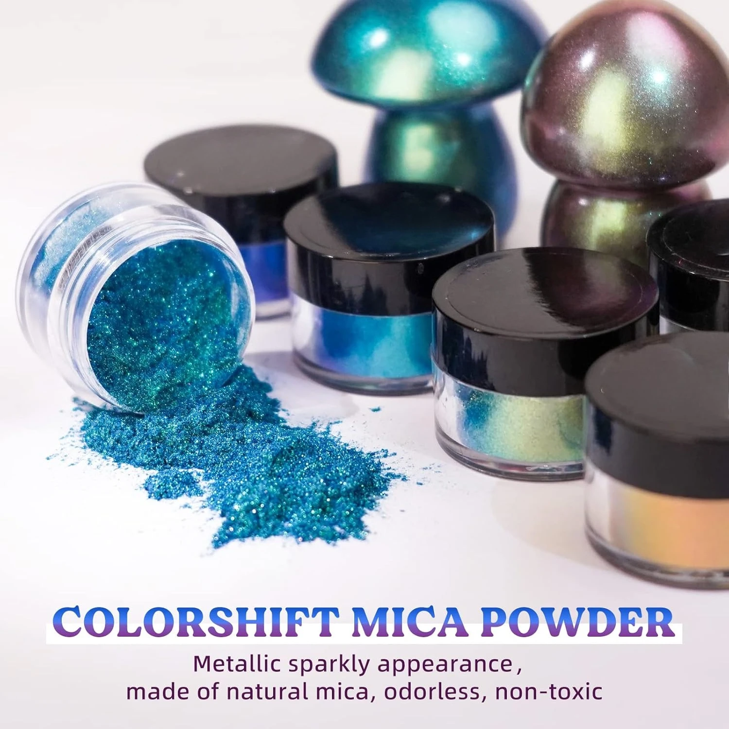 18-Color Chameleon Mica Powder - Mica Powder Colorant ulasan dan harga