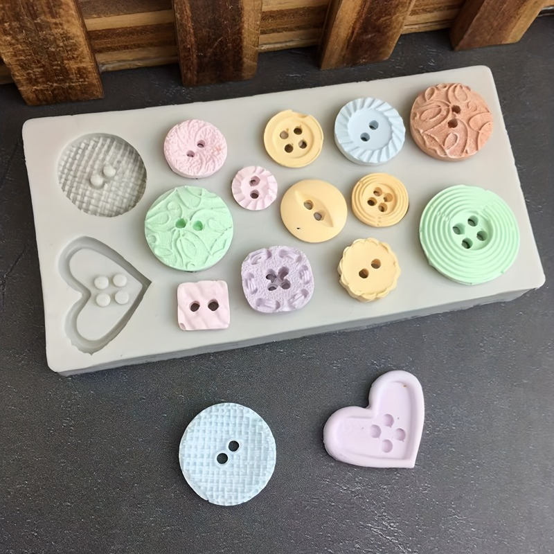 Buttons Shape Silicone Mold Si - Soap Making Bar ulasan dan harga