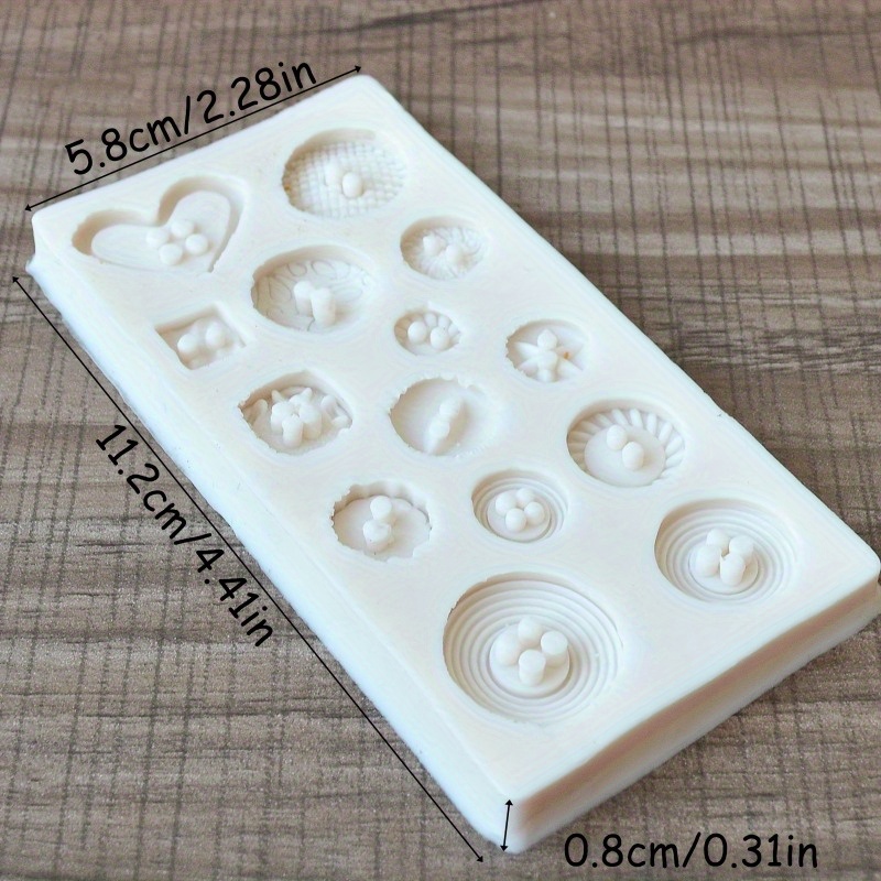 Buttons Shape Silicone Mold Si - Soap Making Bar ulasan dan harga