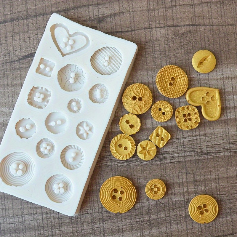 Buttons Shape Silicone Mold Si - Soap Making Bar ulasan dan harga