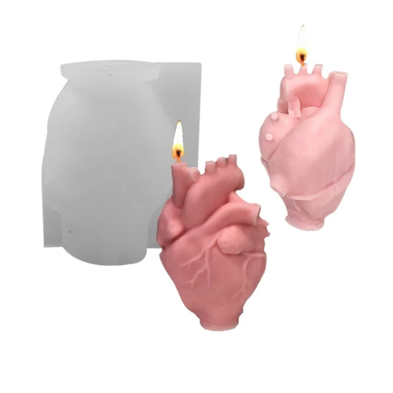 DIY Human Heart Silicone Candl - Soap Making Experiment ulasan dan harga
