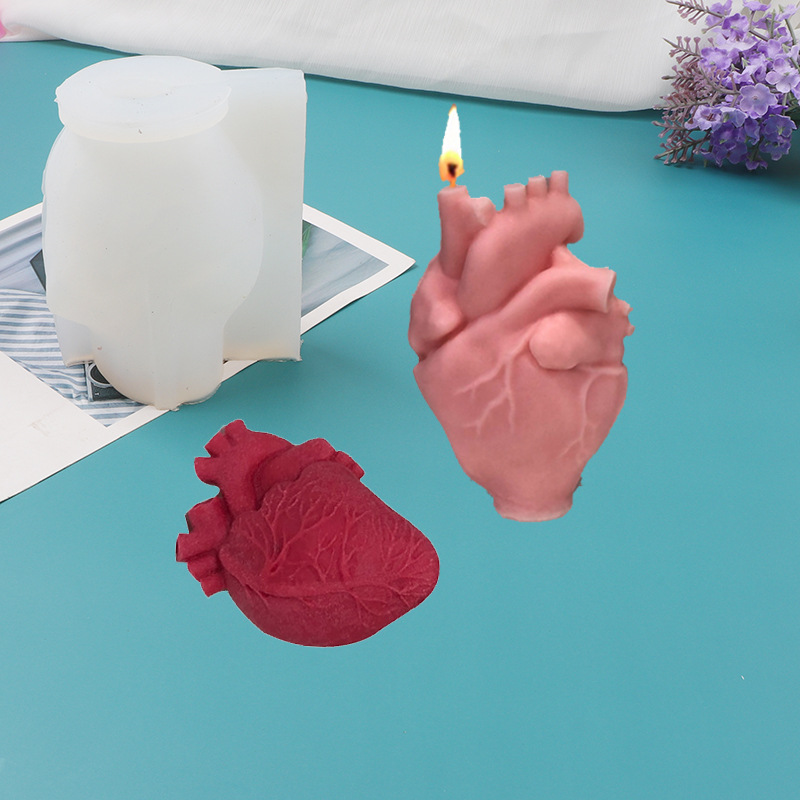 DIY Human Heart Silicone Candl - Soap Making Experiment ulasan dan harga