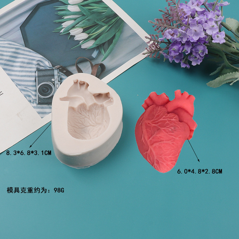 DIY Human Heart Silicone Candl - Soap Making Experiment ulasan dan harga