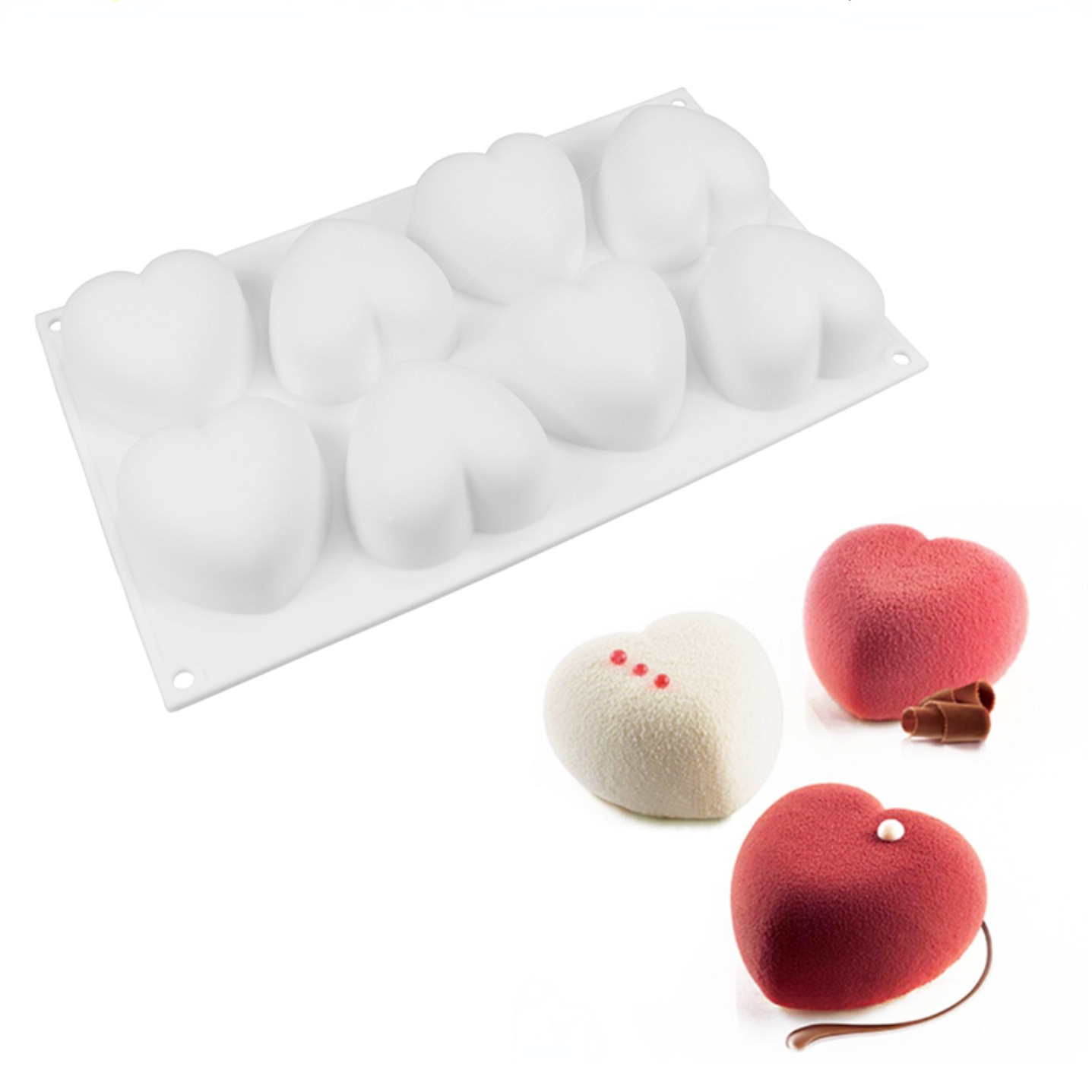 Love Heart Silicone Soap Mold  - Soap Making Experiment ulasan dan harga