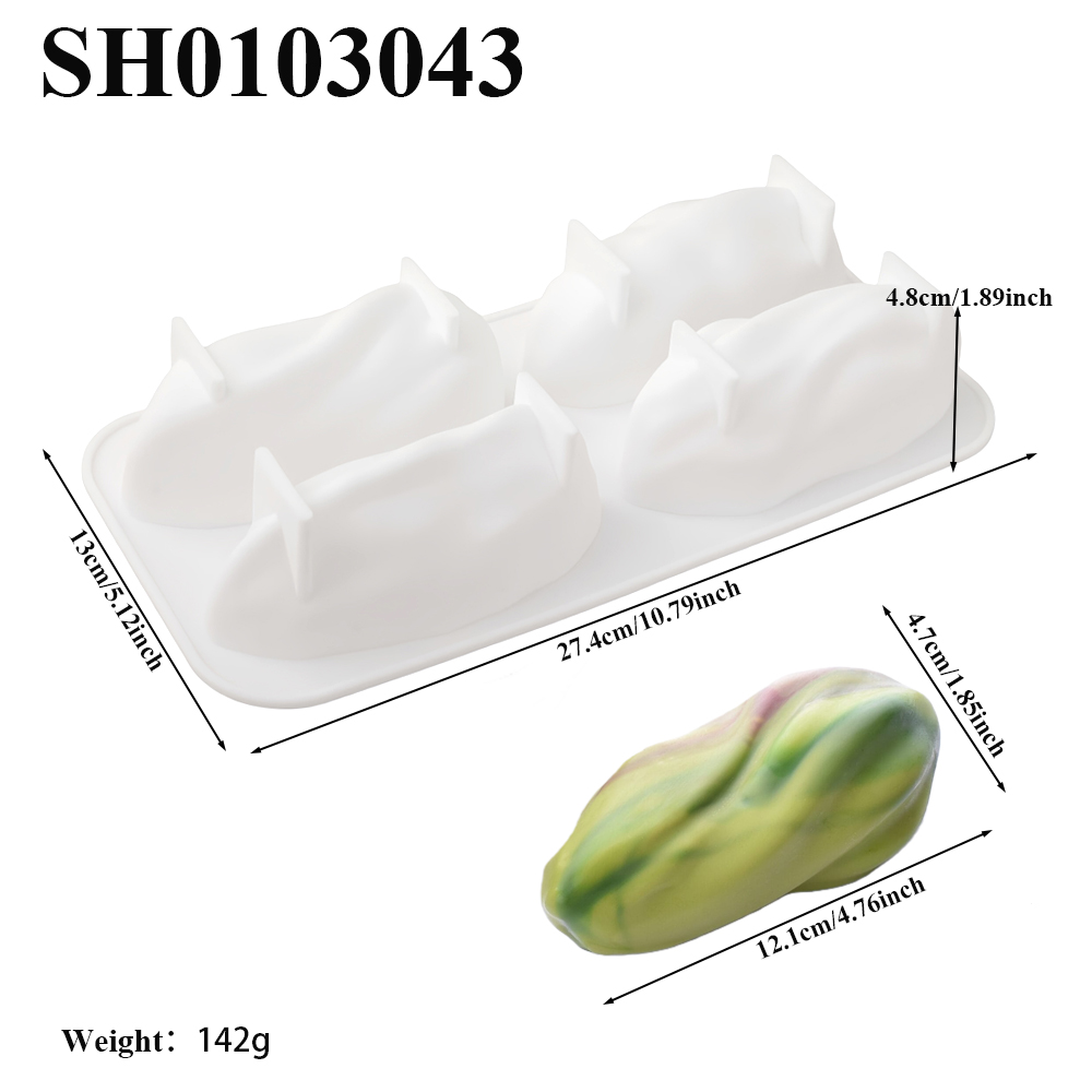 4 or 9-Cell Pistachio Design S - Soap Making Bar ulasan dan harga