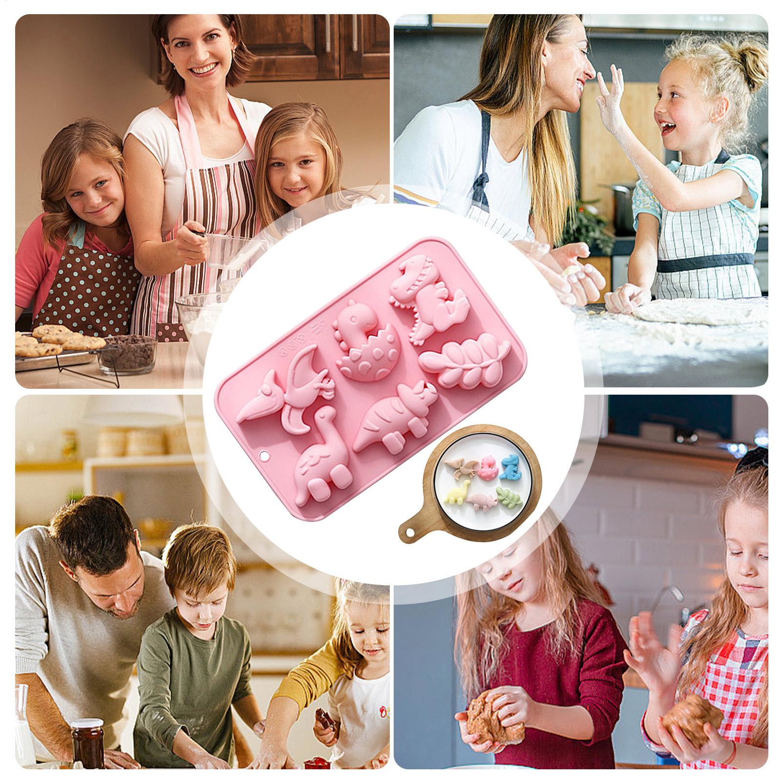 Silicone 6 Cavities Dinosaur J - Soap Making Bar ulasan dan harga