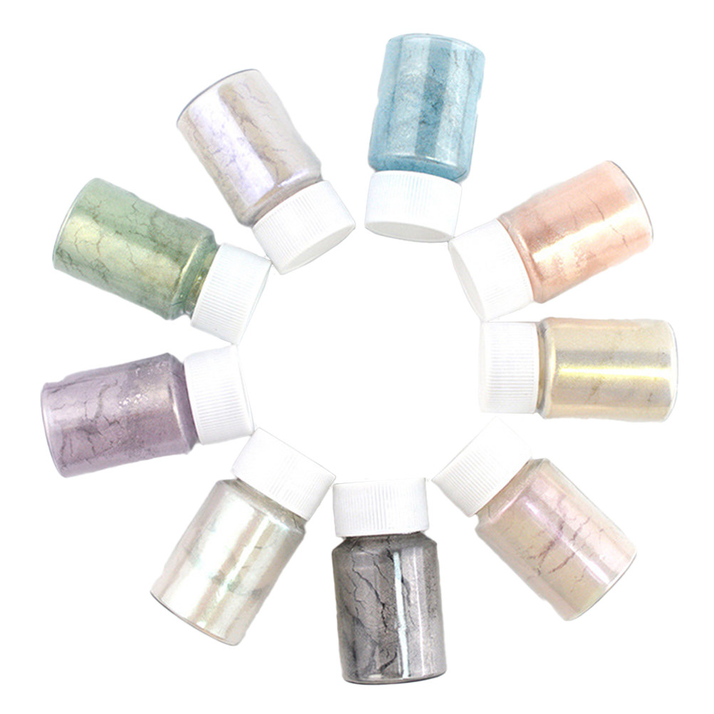 9Pcs Mica Pigment Powder Set G - Mica Powder Colorant ulasan dan harga