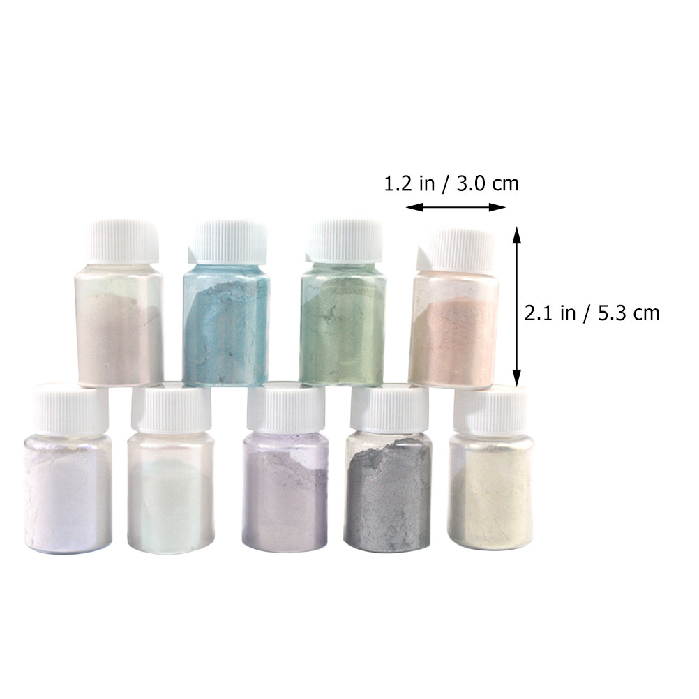 9Pcs Mica Pigment Powder Set G - Mica Powder Colorant ulasan dan harga