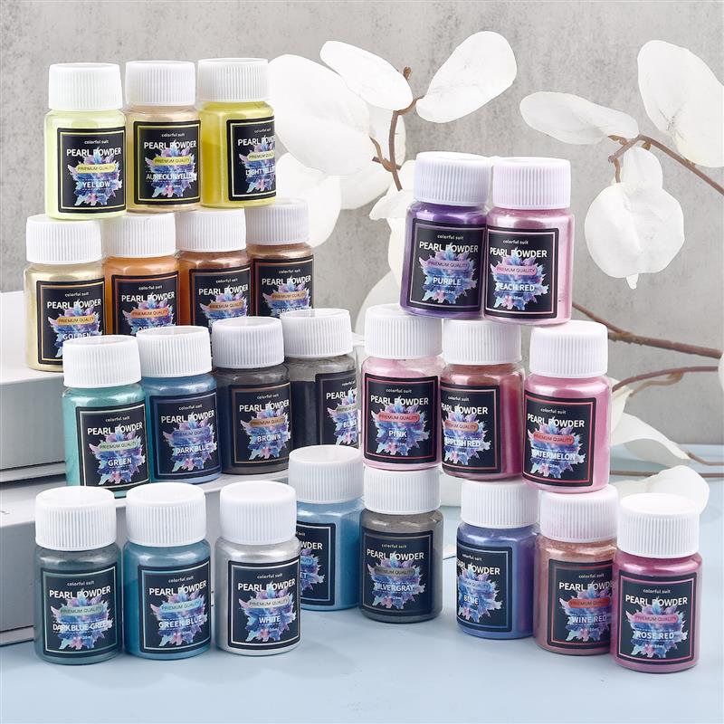 6/24/30Colors Epoxy Resin Dye  - Mica Powder Colorant ulasan dan harga