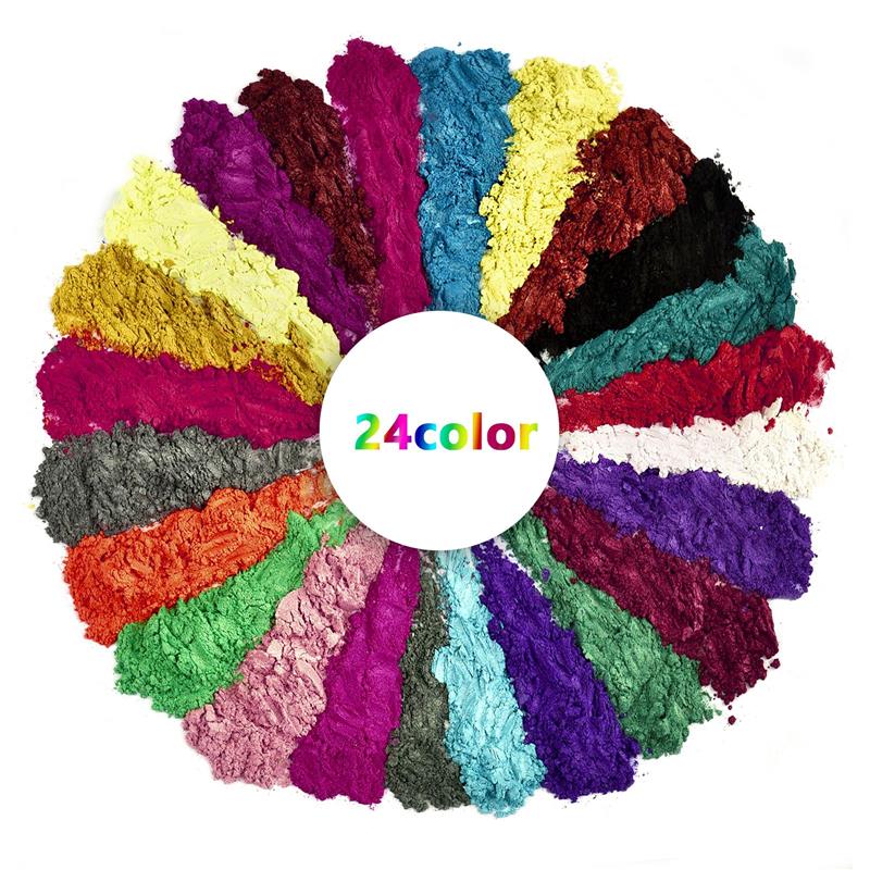 6/24/30Colors Epoxy Resin Dye  - Mica Powder Colorant ulasan dan harga