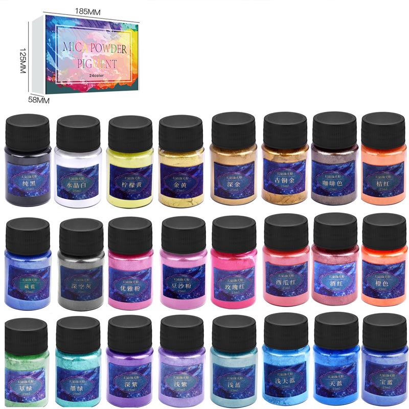 6/24/30Colors Epoxy Resin Dye  - Mica Powder Colorant ulasan dan harga