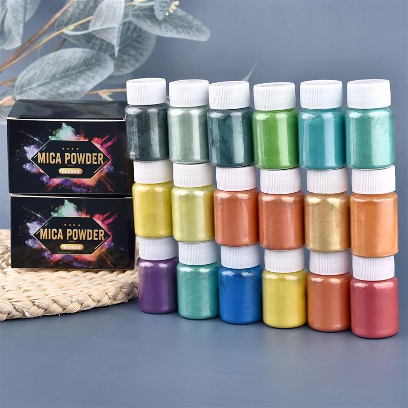 6 Pcs-Set Epoxy Resin Dye Mica - Mica Powder Colorant ulasan dan harga