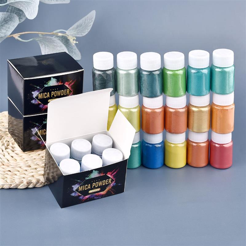 6 Pcs-Set Epoxy Resin Dye Mica - Mica Powder Colorant ulasan dan harga